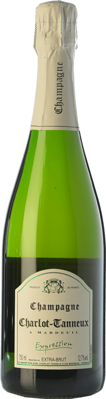 Kostenloser Versand | Weißer Sekt Charlot-Tanneux Expression A.O.C. Champagne Champagner Frankreich Spätburgunder, Chardonnay, Pinot Meunier 75 cl