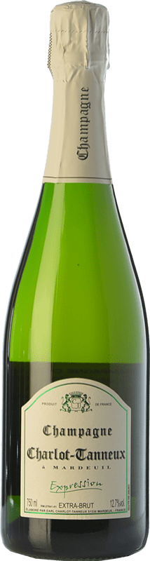 Free Shipping | White sparkling Charlot-Tanneux Expression A.O.C. Champagne Champagne France Pinot Black, Chardonnay, Pinot Meunier Organic 75 cl