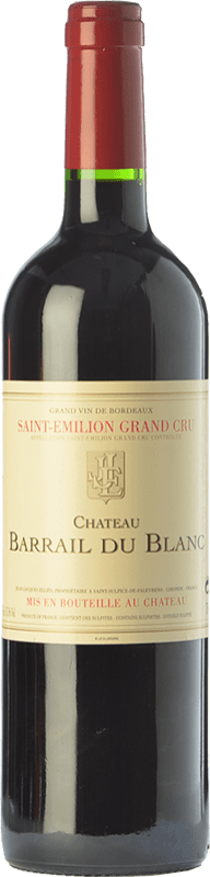 22,95 € Free Shipping | Red wine Château Barrail du Blanc Crianza A.O.C. Saint-Émilion Grand Cru Bordeaux France Merlot, Cabernet Franc Bottle 75 cl