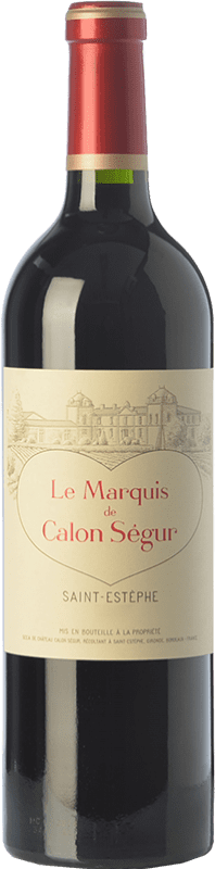 32,95 € Free Shipping | Red wine Château Calon Ségur Le Marquis de Calon A.O.C. Saint-Estèphe Bordeaux France Merlot, Cabernet Sauvignon, Cabernet Franc, Petit Verdot Bottle 75 cl