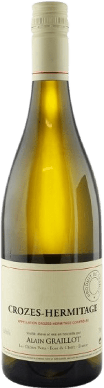 Envoi gratuit | Vin blanc Alain Graillot Blanc A.O.C. Crozes-Hermitage Rhône France Roussanne, Marsanne 75 cl