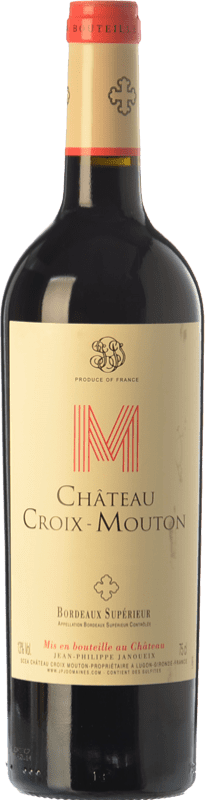 15,95 € Free Shipping | Red wine Château Croix-Mouton Crianza A.O.C. Bordeaux Supérieur Bordeaux France Merlot, Cabernet Franc, Petit Verdot Bottle 75 cl