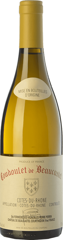 Free Shipping | White wine Famille Perrin Coudoulet de Beaucastel Blanc A.O.C. Côtes du Rhône Rhône France Viognier, Marsanne, Bourboulenc, Clairette Blanche 75 cl