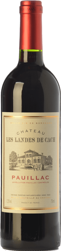 35,95 € | Red wine Château de Cach Les Landes de Cach Aged A.O.C. Pauillac Bordeaux France Merlot, Cabernet Sauvignon 75 cl
