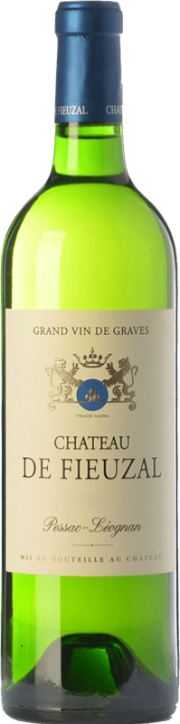 Spedizione Gratuita | Vino bianco Château de Fieuzal Blanc Crianza A.O.C. Pessac-Léognan bordò Francia Sauvignon Bianca, Sémillon 75 cl