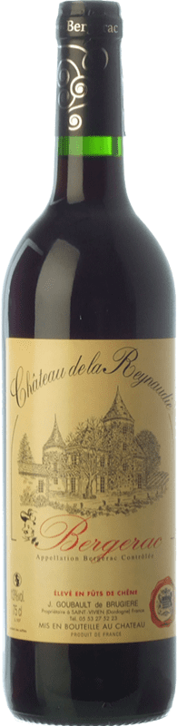 15,95 € | Красное вино Château de La Reynaudie Rouge старения A.O.C. Bergerac Юго-Западная Франция Франция Merlot, Cabernet Sauvignon, Cabernet Franc 75 cl