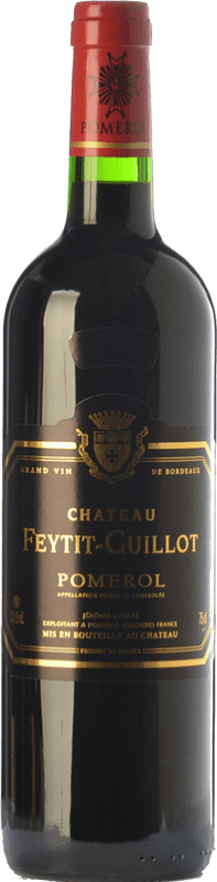 27,95 € | Red Wine Château Feytit-Guillot Crianza — Aged A.O.C. Pomerol Bordeaux France Merlot, Cabernet Sauvignon, Cabernet Franc 75 cl