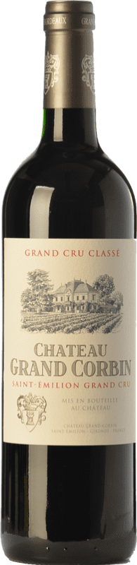 39,95 € | Vino rosso Château Grand Corbin Crianza A.O.C. Saint-Émilion Grand Cru bordò Francia Merlot, Cabernet Sauvignon, Cabernet Franc 75 cl