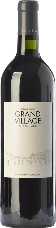 31,95 € Spedizione Gratuita | Vino Rosso Château Grand Village Crianza — Invecchiato in Botte A.O.C. Bordeaux