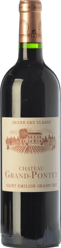 36,95 € | Red wine Château Grand-Pontet Aged A.O.C. Saint-Émilion Bordeaux France Merlot, Cabernet Sauvignon, Cabernet Franc 75 cl