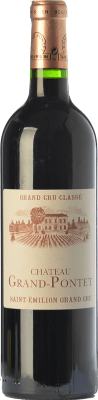 36,95 € | Vino rosso Château Grand-Pontet Crianza A.O.C. Saint-Émilion Grand Cru bordò Francia Merlot, Cabernet Sauvignon, Cabernet Franc 75 cl