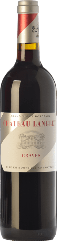 Spedizione Gratuita | Vino Rosso Château Langlet Crianza — Invecchiato in Botte A.O.C. Graves bordò Francia Merlot, Cabernet Sauvignon 75 cl