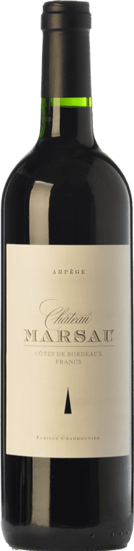 11,95 € | Красное вино Château Marsau Arpège старения A.O.C. Côtes de Bordeaux Бордо Франция Merlot 75 cl