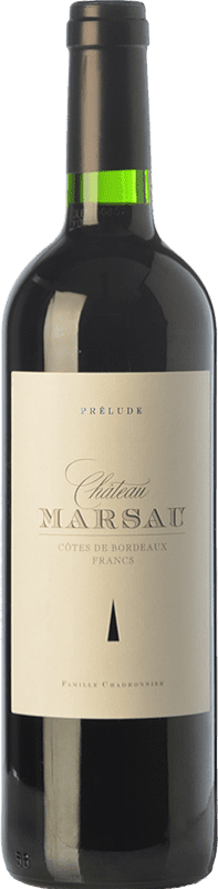 12,95 € | Red Wine Château Marsau Prélude Crianza — Aged A.O.C. Côtes de Bordeaux Bordeaux France Merlot 75 cl