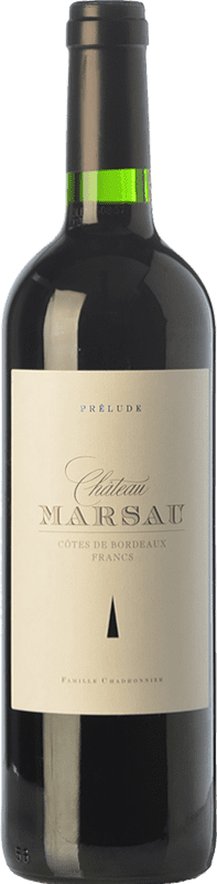 Spedizione Gratuita | Vino rosso Château Marsau Prélude Crianza A.O.C. Côtes de Bordeaux bordò Francia Merlot 75 cl