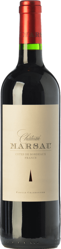 19,95 € | Red wine Château Marsau Aged A.O.C. Côtes de Bordeaux Bordeaux France Merlot Bottle 75 cl