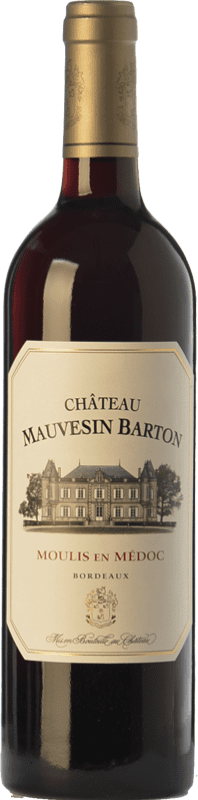 Бесплатная доставка | Красное вино Château Mauvesin Barton Crianza — Крианса A.O.C. Moulis-en-Médoc Бордо Франция Merlot — Мерло, Cabernet Sauvignon — Каберне Совиньон, Cabernet Franc — Каберне Фран, Petit Verdot 75 cl