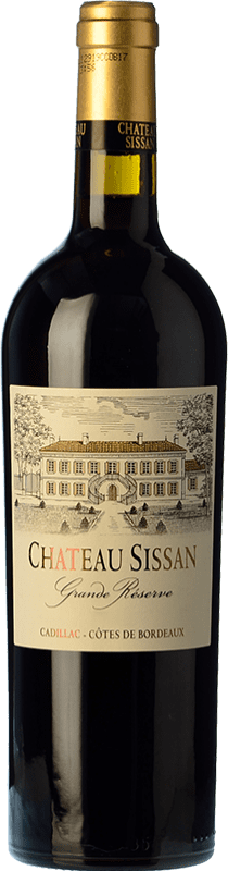 11,95 € | Красное вино Château Sissan Grande Réserve Гранд Резерв A.O.C. Cadillac Бордо Франция Merlot, Cabernet Sauvignon, Cabernet Franc 75 cl
