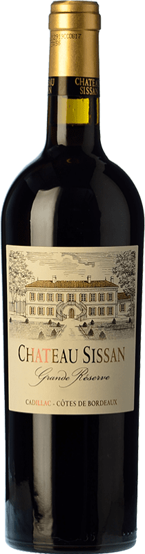 Free Shipping | Red Wine Château Sissan Grand Reserve — Long Barrel-Aged A.O.C. Cadillac Bordeaux France Merlot, Cabernet Sauvignon, Cabernet Franc 75 cl