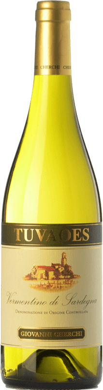 31,95 € Spedizione Gratuita | Vino bianco Cherchi Tuvaoes D.O.C. Vermentino di Sardegna