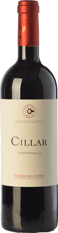 红酒 Cillar de Silos 年轻的 2016 D.O. Ribera del Duero 卡斯蒂利亚莱昂 西班牙 Tempranillo 瓶子 75 cl