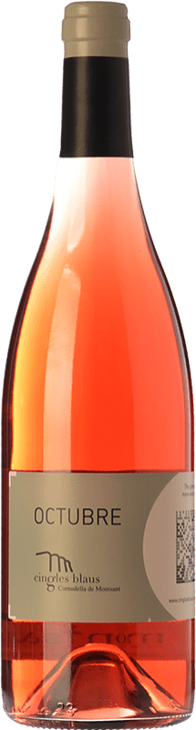 9,95 € | Vinho rosé Cingles Blaus Octubre Rosat D.O. Montsant Catalunha Espanha Grenache, Carignan 75 cl