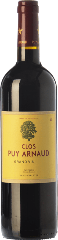 46,95 € | Red wine Clos Puy Arnaud Aged A.O.C. Côtes de Castillon Bordeaux France Merlot, Cabernet Sauvignon, Cabernet Franc Bottle 75 cl