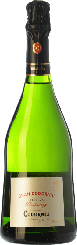 16,95 € | Blanc mousseux Codorníu Gran Codorníu Réserve D.O. Cava Catalogne Espagne Chardonnay 75 cl