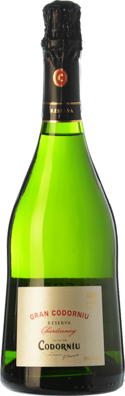 Envío gratis | Espumoso blanco Codorníu Gran Codorníu Reserva D.O. Cava Cataluña España Chardonnay 75 cl