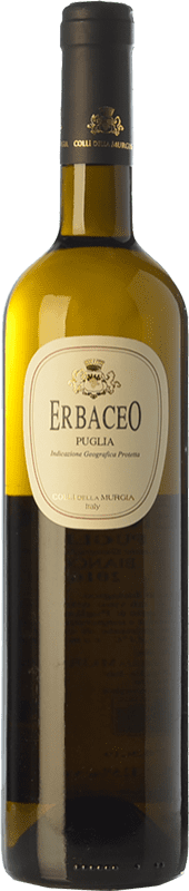 14,95 € | Белое вино Colli della Murgia Erbaceo I.G.T. Puglia Апулия Италия Greco, Fiano di Puglia 75 cl