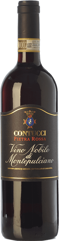 26,95 € Free Shipping | Red wine Contucci Pietra Rossa D.O.C.G. Vino Nobile di Montepulciano Tuscany Italy Sangiovese, Colorino, Canaiolo Bottle 75 cl
