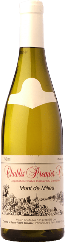 59,95 € Spedizione Gratuita | Vino Bianco Corinne & Jean-Pierre Grossot Mont de Milieu 1er Premier Cru A.O.C. Chablis