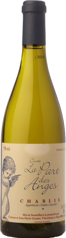 25,95 € | Vino blanco Corinne & Jean-Pierre Grossot Chablis Cuvée La Part des Anges A.O.C. Bourgogne Borgoña Francia Chardonnay 75 cl