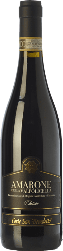 Бесплатная доставка | Красное вино Corte San Benedetto Классический D.O.C.G. Amarone della Valpolicella Венето Италия Corvina — Корвина, Rondinella — Рондинелла, Corvinone — Корвиноне 75 cl