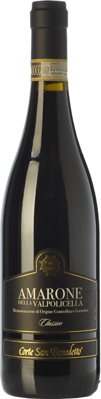 51,95 € | Vin rouge Corte San Benedetto Classico D.O.C.G. Amarone della Valpolicella Vénétie Italie Corvina, Rondinella, Corvinone 75 cl