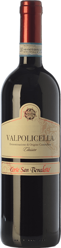 免费送货 | 红葡萄酒 Corte San Benedetto 经典 D.O.C. Valpolicella 威尼托 意大利 Corvina — 科维纳, Rondinella — 隆迪内拉, Corvinone — 大科维纳, Molinara — 莫利纳拉 75 cl