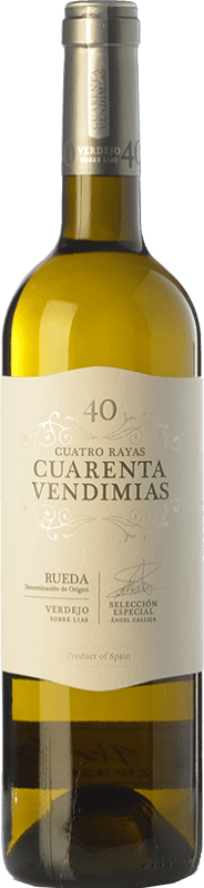 7,95 € | Белое вино Cuatro Rayas Cuarenta Vendimias D.O. Rueda Кастилия-Леон Испания Verdejo — Вердехо 75 cl