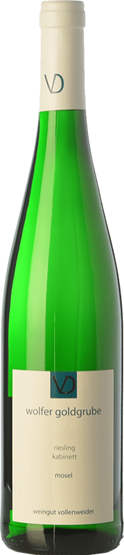 Free Shipping | White Wine Vollenweider Wolfer Goldgrube Kabinett — Ripe Harvest Crianza — Aged Q.b.A. Mosel Rheinland-Pfälz Germany Riesling 75 cl