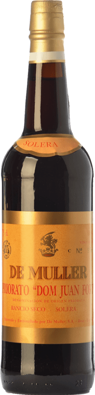 Envio grátis | Vinho fortificado De Muller Dom Juan Fort Solera 1865 D.O.Ca. Priorat Catalunha Espanha Grenache, Grenache Branca, Mascate de Alexandria 75 cl