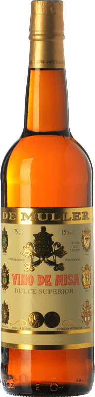 Kostenloser Versand | Süßwein De Muller Vino de Misa Superior D.O. Terra Alta Katalonien Spanien Grenache Weiß, Macabeo 75 cl
