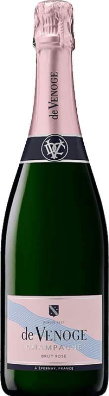 Envio grátis | Espumante rosé De Venoge Rosé Brut Reserva A.O.C. Champagne Champagne França Pinot Preto, Chardonnay, Pinot Meunier 75 cl