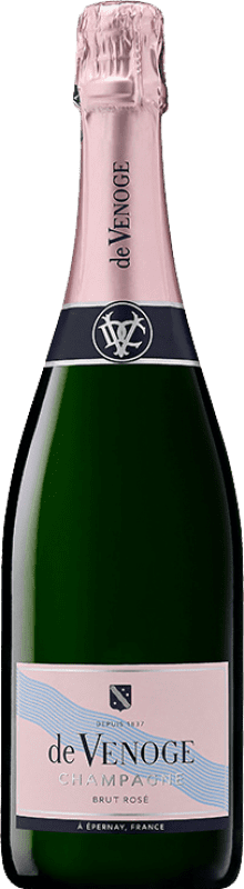 65,95 € Envio grátis | Espumante rosé De Venoge Rosé Brut Reserva A.O.C. Champagne