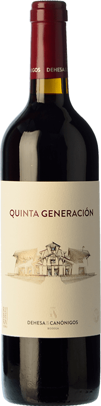Бесплатная доставка | Красное вино Dehesa de los Canónigos Quinta Generación молодое D.O. Ribera del Duero Кастилия-Леон Испания Tempranillo — Темпранильо 75 cl
