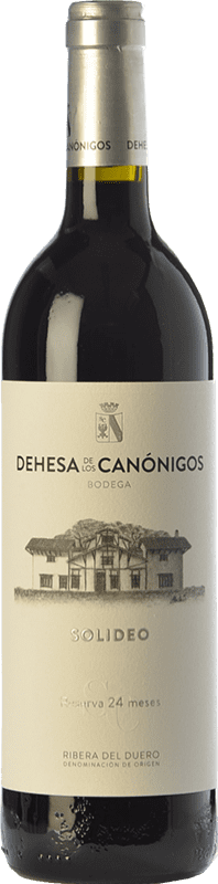 31,95 € Envío gratis | Vino tinto Dehesa de los Canónigos Solideo 24 Meses Reserva D.O. Ribera del Duero