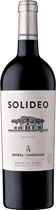 38,95 € | 红酒 Dehesa de los Canónigos Solideo 24 Meses 预订 D.O. Ribera del Duero 卡斯蒂利亚莱昂 西班牙 Tempranillo, Cabernet Sauvignon, Albillo 75 cl