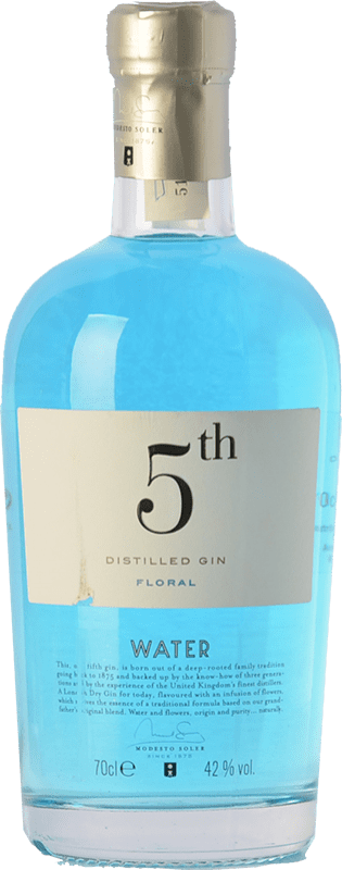 24,95 € | Джин Destil·leries del Maresme Gin 5th Water Floral Испания 70 cl