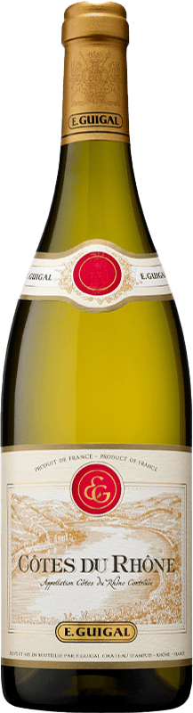 18,95 € Envio grátis | Vinho Branco Domaine E. Guigal A.O.C. Côtes du Rhône