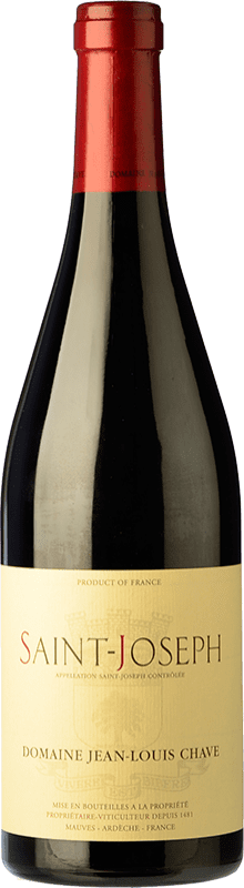 Free Shipping | Red wine Jean-Louis Chave Aged A.O.C. Saint-Joseph Rhône France Syrah 75 cl