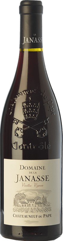 128,95 € Free Shipping | Red wine Domaine La Janasse Vieilles Vignes Crianza A.O.C. Châteauneuf-du-Pape Rhône France Syrah, Grenache, Mourvèdre Bottle 75 cl