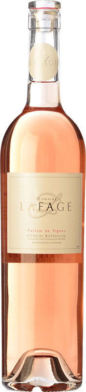 免费送货 | 桃红葡萄酒 Domaine Lafage Parfum de Vignes A.O.C. Côtes du Roussillon 朗格多克 - 鲁西荣 法国 Syrah — 西拉, Garnacha — 歌海娜, Cariñena — 佳丽酿 75 cl